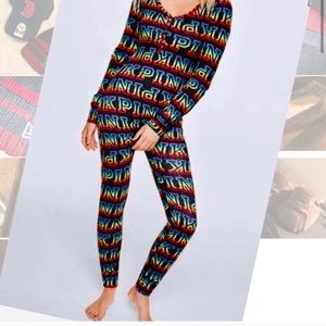 PINK Victoria's Secret Intimates & Sleepwear - 🌈 VS PINK PJ ONE PIECE Sleepwear ❤️🧡💛💚💙 PINK Victoria's Secret Intimates & Sleepwear - 🌈 VS PINK PJ ONE PIECE Sleepwear ❤️🧡💛💚💙